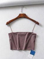 Women's Crop Top Sexy Elastic Cotton Sleeveless 2023 Spring Summer Outfits