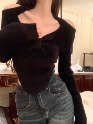 2022-Winter-Sexy-Knitted-Sweater-Women-Design-Slim-Korean-Fashion-Elegant-Pullover-Office-Lady-Y2k-Crop-1