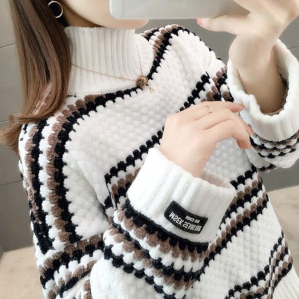 Women Warm Oversized Sweater Long Sleeve Pullover Jumper
