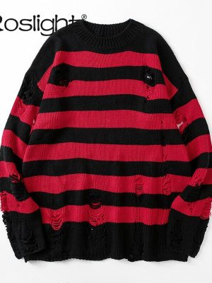 Black-Striped-Sweater-Ripped-Sweater-Men-Pullover-Hollow-Out-Hole-Knit-Jumpers-Punk-Unisex-Loose-Oversized-1