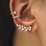Bohemian NO Piercing Crystal Rhinestone Ear Cuff Wrap Stud Clip Jewelry