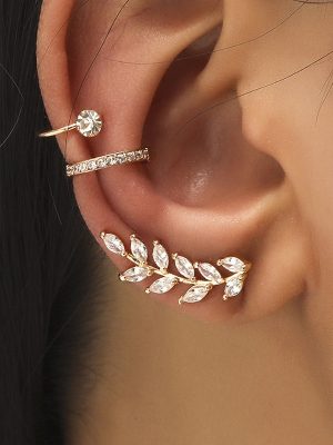 Bohemian NO Piercing Crystal Rhinestone Ear Cuff Wrap Stud Clip Jewelry