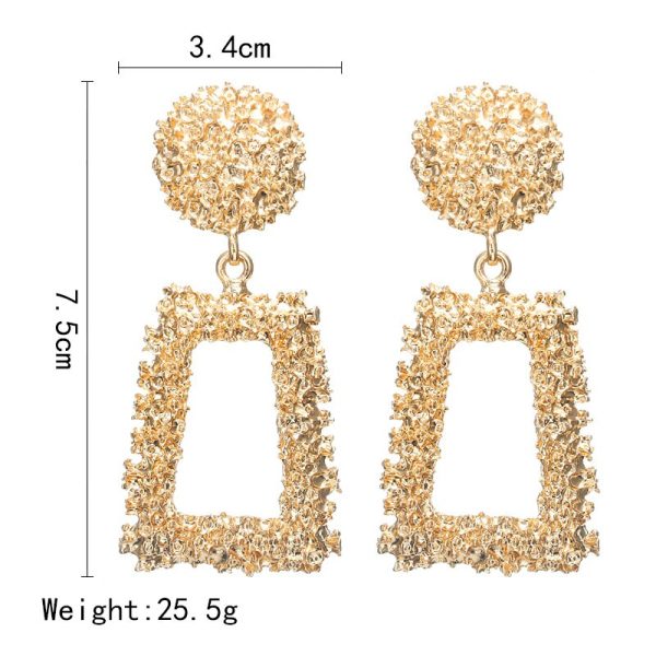 Exquisite Simulated Pearl Stud Earrings Fashion Long Statement Earrings for Womenn Party Wedding Female Jewelry Gift