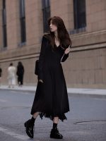Women Pure Color Elegant Sweater Dress Office Lady 2023 Summer Fashion Outfits