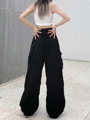 HOUZHOU-Harajuku-Parachute-Pants-Y2K-Streetwear-Wide-Leg-Baggy-Cargo-Trousers-Female-Hippie-Korean-Edgy-Style-1