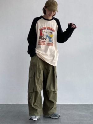 HOUZHOU-Japanese-Streetwear-Green-Cargo-Pants-Women-Y2K-Hippie-Kpop-Harajuku-Oversize-Wide-Leg-Trouser-Female-1