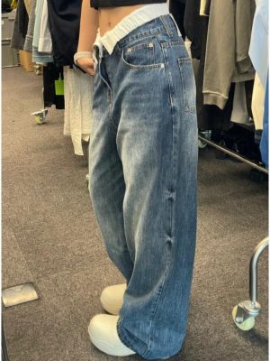 HOUZHOU-Wide-Leg-Jeans-Women-Vintage-Streetwear-Baggy-Denim-Trousers-Korean-Fashion-Y2k-High-Waist-Casual-1