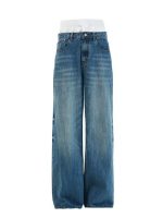 Wide Leg Jeans Women Vintage Streetwear Baggy Denim