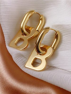 High-Quality-Letter-B-Drop-Earrings-for-Women-Men-Trendy-Elegant-Korean-Minimalist-Gold-Silver-Color-1