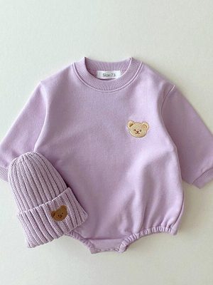 Baby Sweatshirt Romper Boy Spring Fall Jumpsuits 2023 Spring Fashion Outfits
