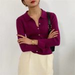 Women Korean Spring Knitted Jacket Spring Outfits