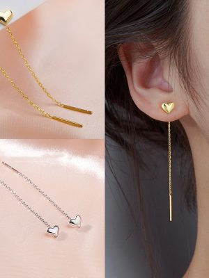 LATS-Trend-Long-Wire-Tassel-Thread-Chain-Climb-Star-Heart-Beads-Pendants-Drop-Earrings-women-s-1