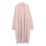 Women Long Pink Soft Loose Lazy Mink Cashmere Cardigans Spring Outfits
