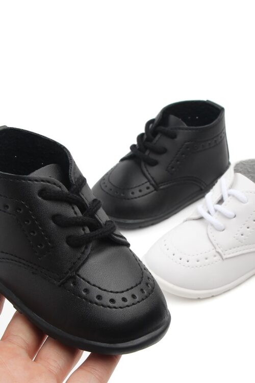 New Baby Shoes Retro Leather Boy Girl Shoes Toddler Rubber Sole Anti-slip First Walkers Newborn Infant Moccasins Baby Crib Shoes