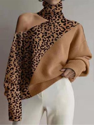 Sexy-Leopard-Print-Hollow-Sweater-Elegant-Off-Shoulder-Turtleneck-Sweater-Winter-Pullover-Women-Clothing-Fashion-Tops-1
