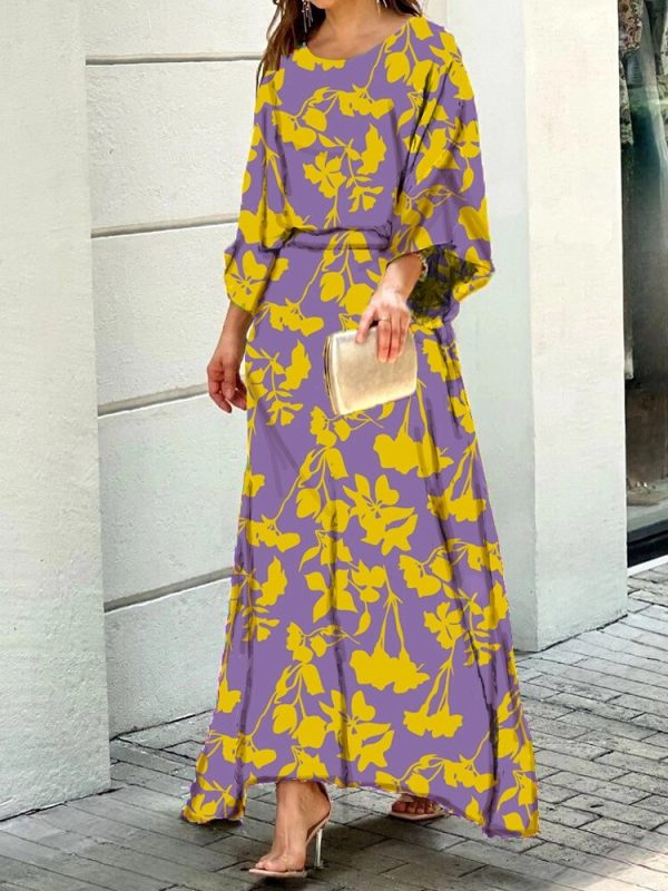 Women Elegant O Neck Loose Tops And Skirts Suit Female Print Skirt Matching Set Summer