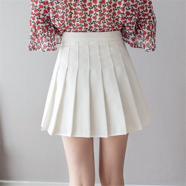 Women High Waist Pleated Mini Skirt Cosplay 2023 Spring Summer Outfits