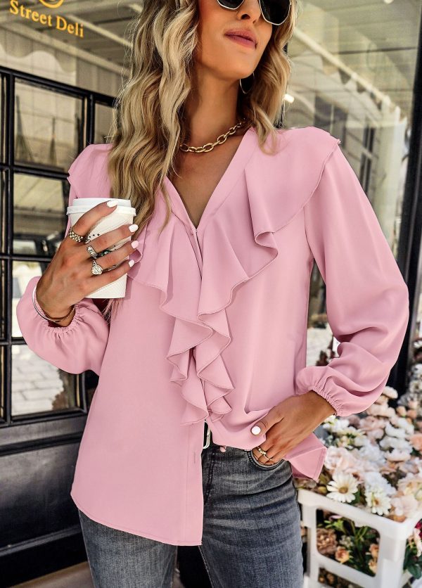 Office Long Sleeve Comfortable Shirt Spring Autumn Four Seasons Top for Women