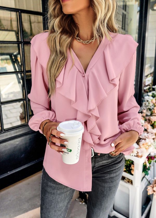 Office Long Sleeve Comfortable Shirt Spring Autumn Four Seasons Top for Women