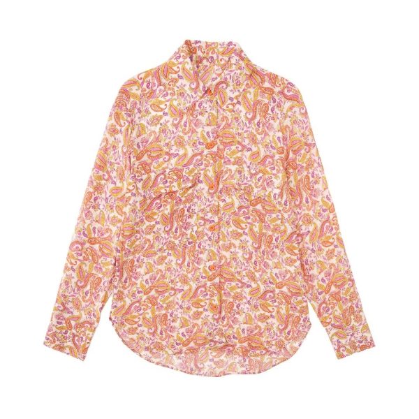 Spring Women Slimming Printed Shirt