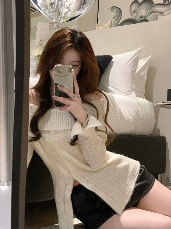 Crochet Sweater Women Turtleneck Sweater Female Long Sleeve