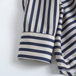 Asymmetric Striped Casual Shirt