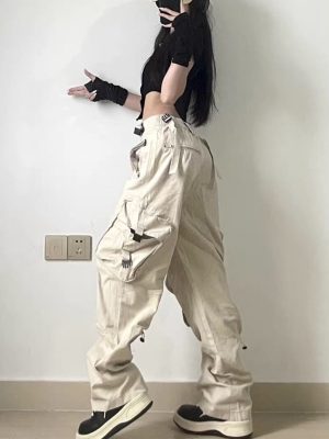 American-Big-Pocket-Cargo-Pants-Women-High-Street-Retro-Hip-Hop-Straight-Pants-Oversized-Solid-Color-1