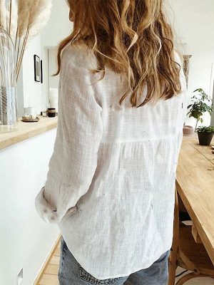 Leisure-White-Yellow-Shirts-Button-Lapel-Cardigan-Top-Lady-Loose-Long-Sleeve-Oversized-Shirt-Womens-Blouses-1