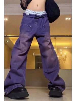 New-Purple-High-Waist-Jeans-Vintage-Washed-Women-Jeans-Y2K-Loose-Casual-Street-Hip-Hop-Straight-1