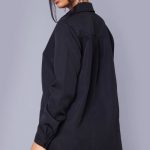 Autumn Casual Office Urban Solid Color Long Loose Shirt Women