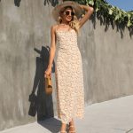Summer Women Clothing Floral Print Strap Slim Dress Maxi Dress for Women