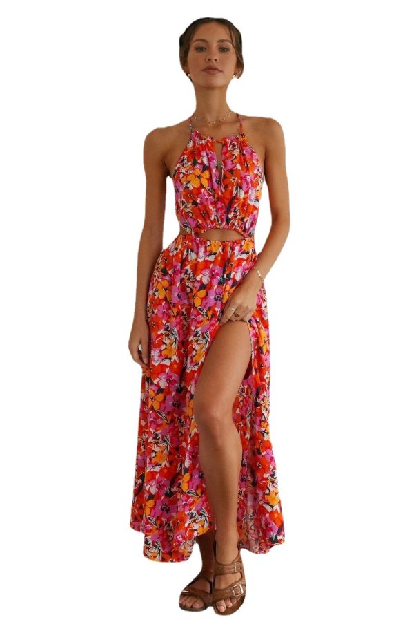 Summer New Elegant Beach Halter Sexy Dress