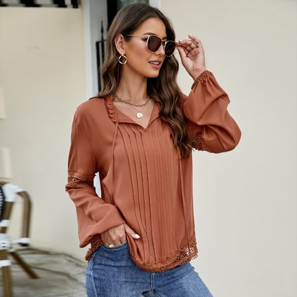 Stand Collar Solid Color Long Sleeve Casual Shirt