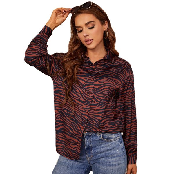 New Women Clothing Spring Autumn Shirts Lace-up Street Long-Sleeved Shirt for Women