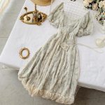 Summer Fairy Dress Women French Style Vintage Retro Chiffon Dress