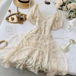 Summer Fairy Dress Women French Style Vintage Retro Chiffon Dress