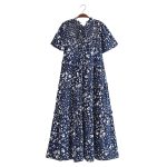 Women Clothing Summer Small Floral Print Dress