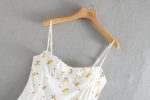 Summer Women Clothing Simple Fitted Comely Printing Slip Dress