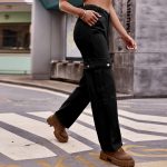 Women Clothing Adjustable Waist Denim Overalls Casual Trousers