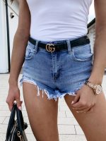 Women Clothing Trade New All-Matching Slimming Raw Edge Denim Casual Shorts for Women