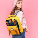 Vanessa's Waterproof Oxford Patchwork Backpack for Teens