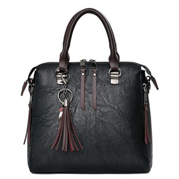 Vanessas Fashion Tassel Women Shoulder Bags Large Capacity Casual Leather Women Handbag