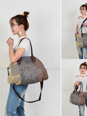 New Arrival Time-limited Canvas Women Bag Handbag Brands Hobo Shoulder Large Capacity For Graffiti Big Messenger Bags