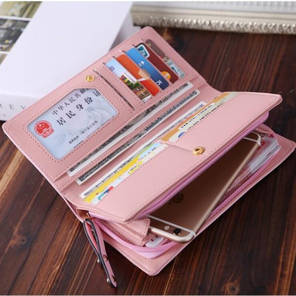 New Fashion Envelope Women Wallet Cat Cartoon Wallet Long Creative Female Card Holder