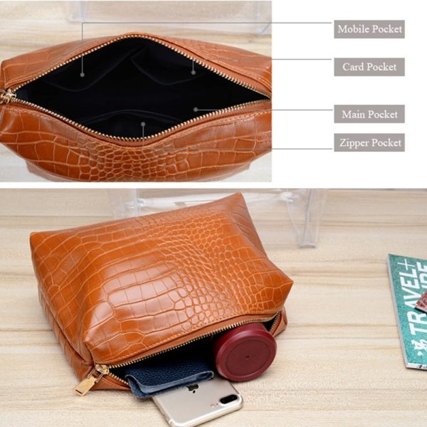 New Summer PVC Transparent Lady Handbag and Purse Jelly Women's Beach Bag Crocodile Waterproof Brand Design Women Tote