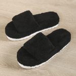 Vanessas Platform Slippers Summer Thick Flat Open-Toe Comfortable Sandals