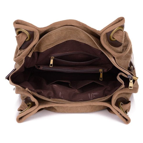 Fashion Canvas Large Capacity Women Handbag Big Shoulder Bags