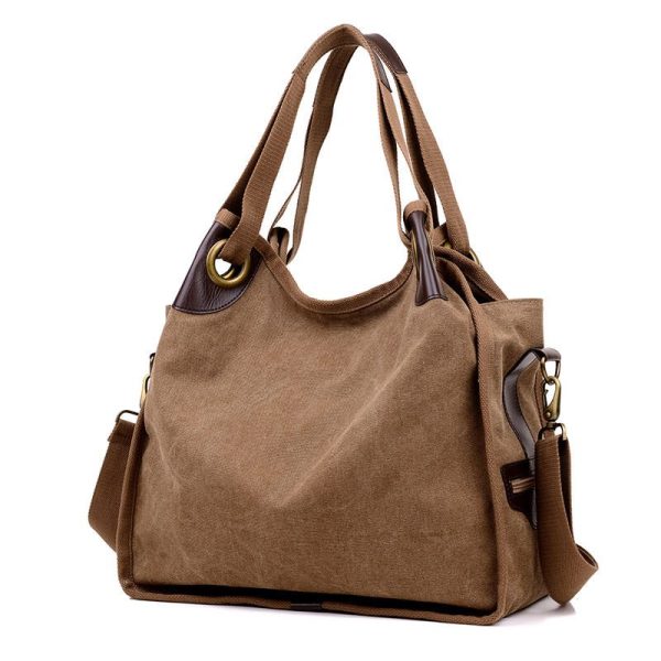 Fashion Canvas Large Capacity Women Handbag Big Shoulder Bags