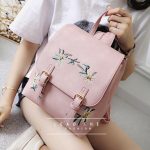 Vanessa's Floral PU Leather Teen Backpack