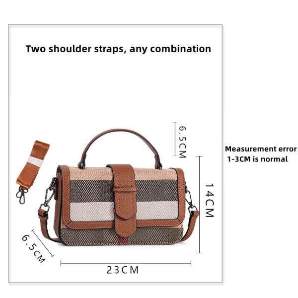 New Plaid Crossbody Bag for Women - High Capacity Shoulder Purse with Designer Brand